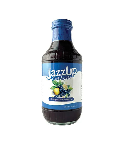 JazzUp® Bluegrass Blueberry Fruit Pancake Syrup - 16 fl oz (Blueberry Puree with Lemon Zest)